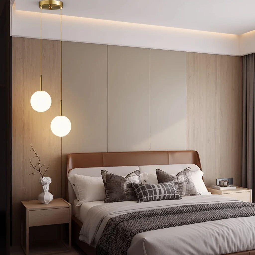 Single Globe Glass Pendant Light – Modern Nordic Style