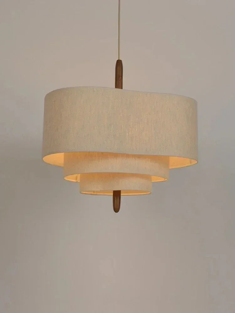 Japanese Wabi-Sabi Fabric Pendant Light – Zen & Medieval Style