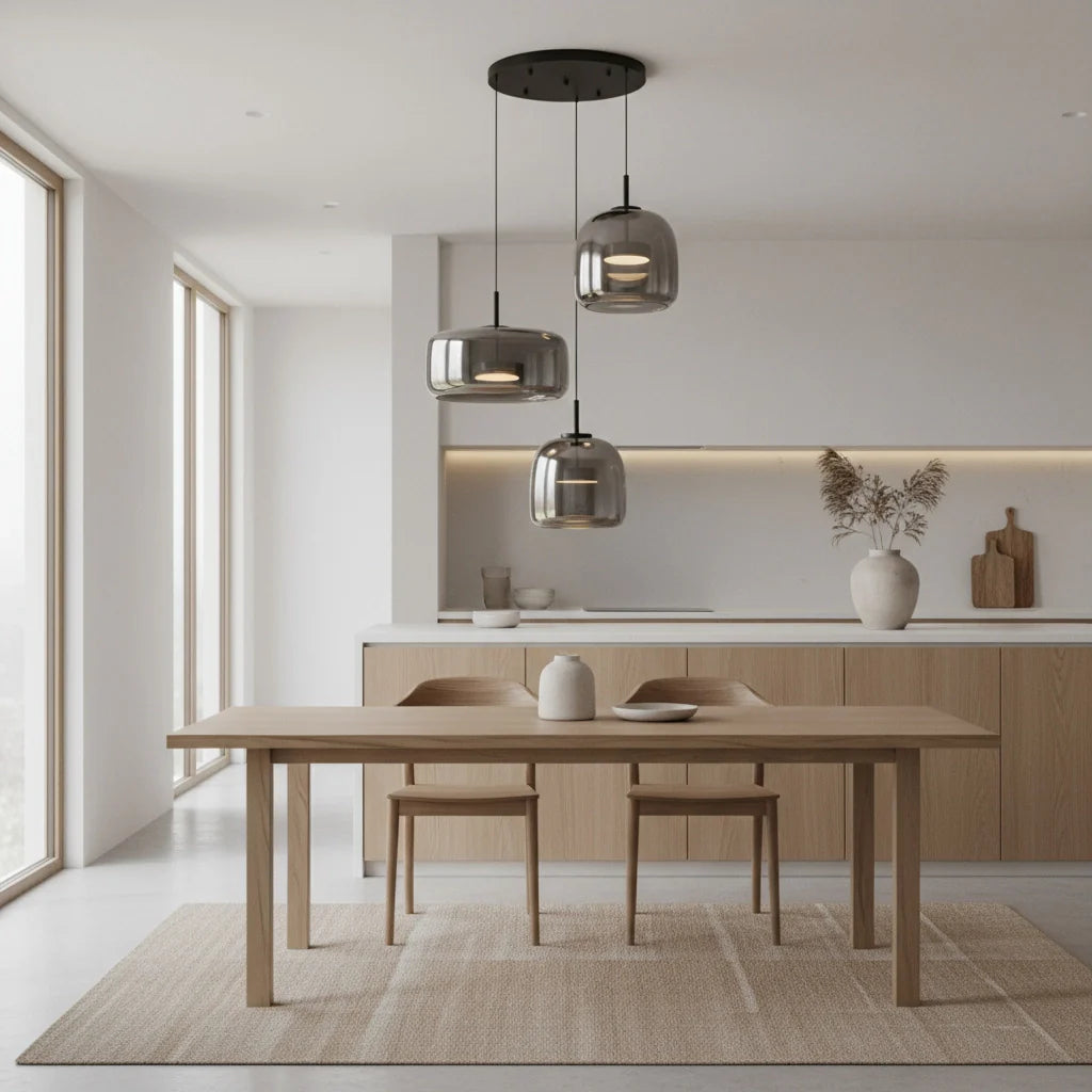 Suspension en verre soufflé – Style nordique moderne