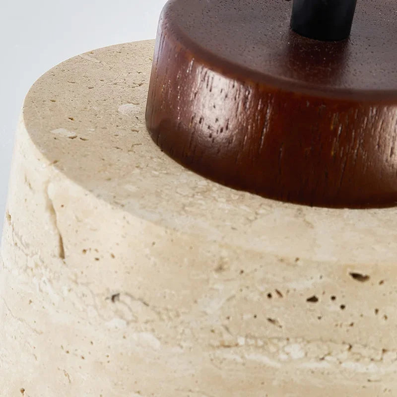 Natural Stone Wabi-Sabi Modern Pendant Light