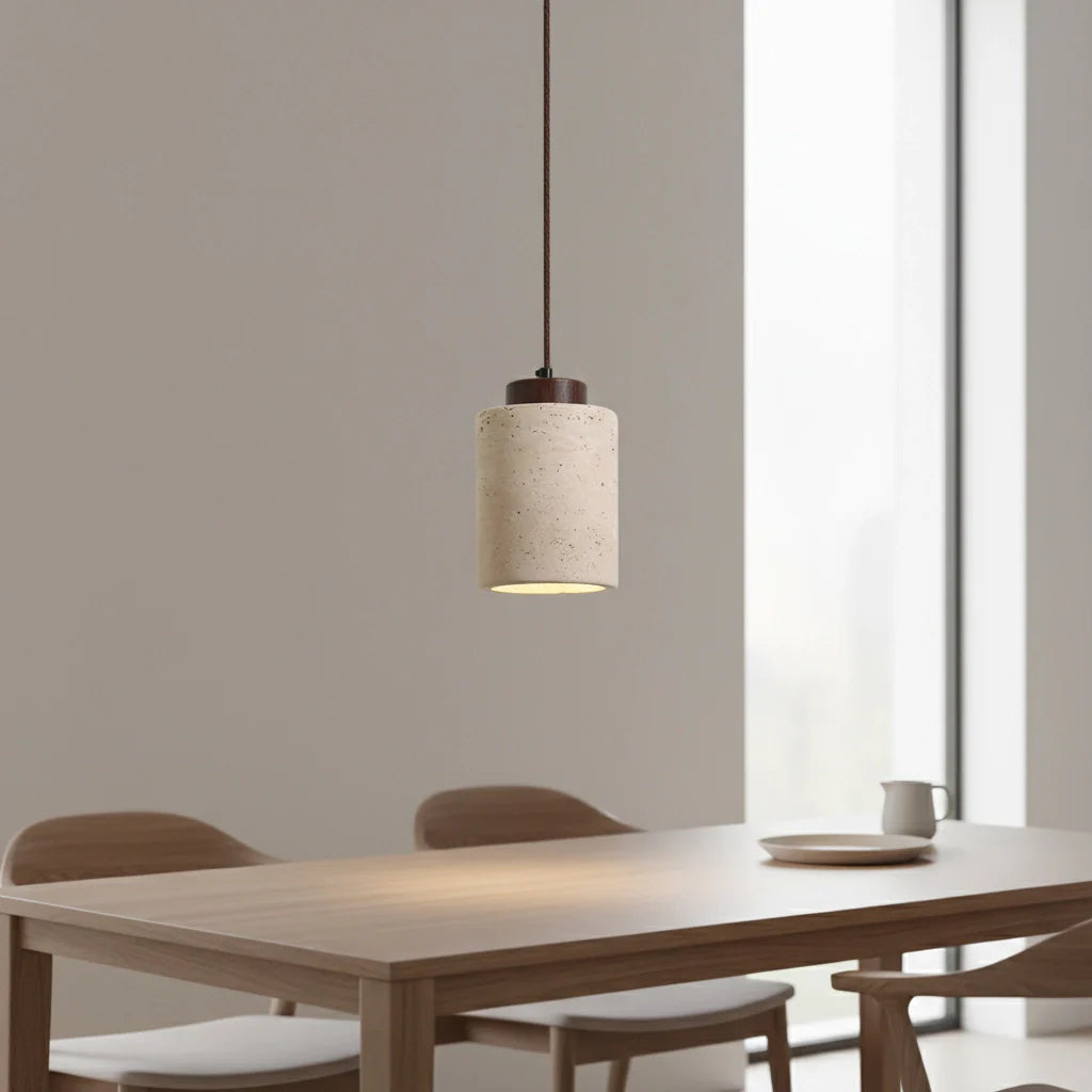 Natural Stone Wabi-Sabi Modern Pendant Light