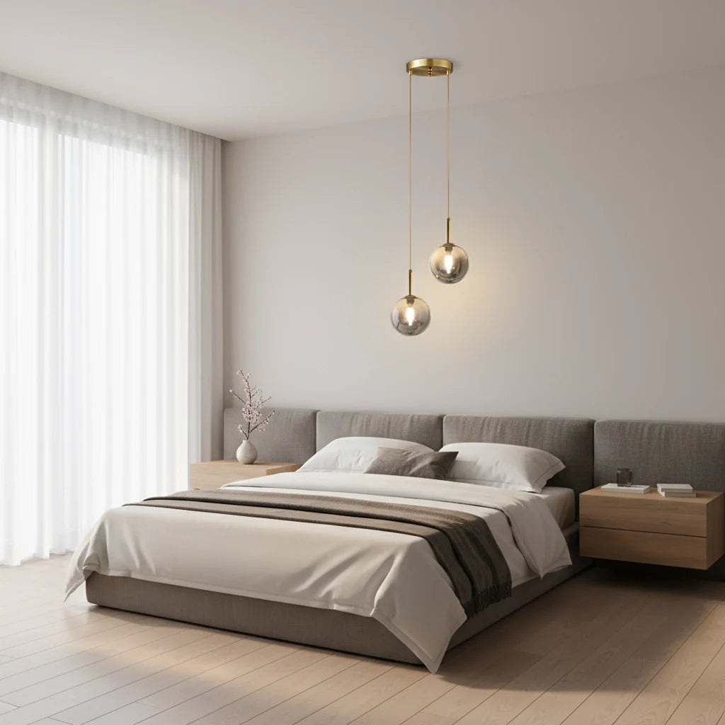 Single Globe Glass Pendant Light – Modern Nordic Style