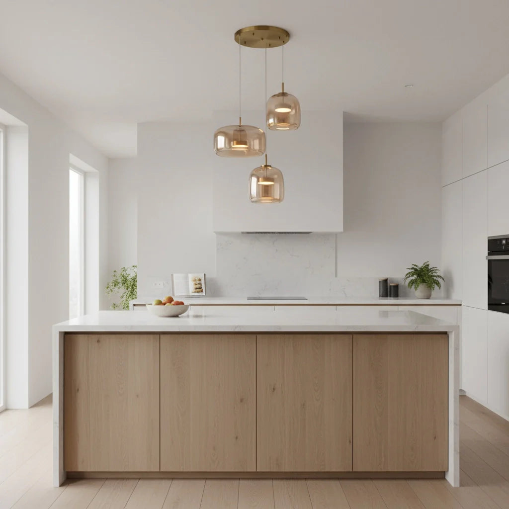 Suspension en verre soufflé – Style nordique moderne